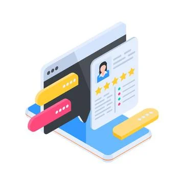 Visually engaging isometric illustration detailing professional seo website data Stock Illustration
