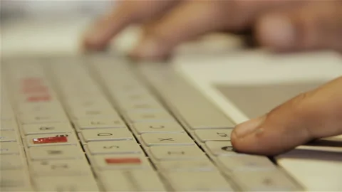 Visually Impaired Student Learning Computer Skills With Accessible Keyboard - 4K Stock-Footage 168764179