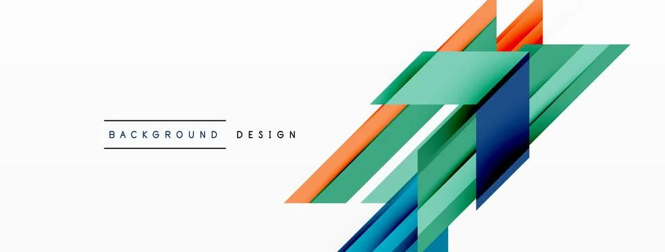 Visually striking background design featuring dynamic geometric lines and arrows Stock Illustration