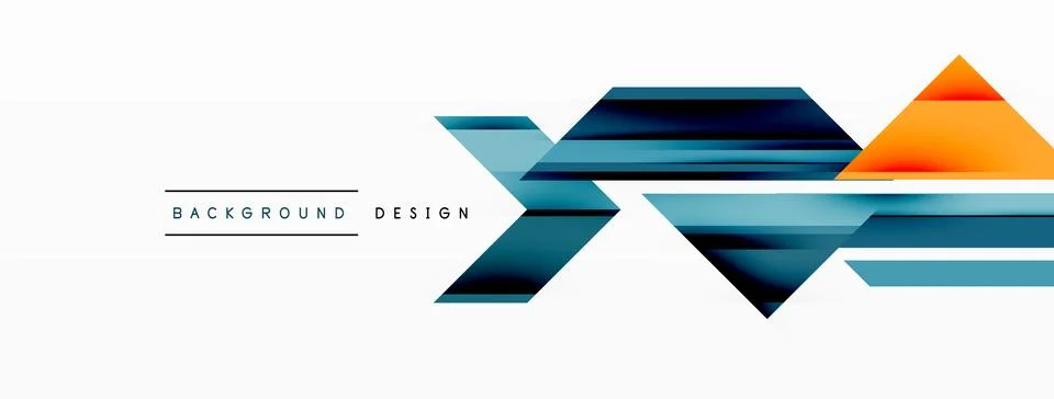 Visually striking background design featuring dynamic geometric lines and arrows Stock Illustration