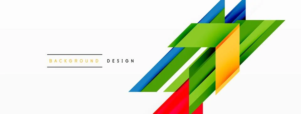 Visually striking background design featuring dynamic geometric lines and arrows Stock Illustration