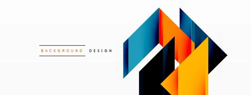 Visually striking background design featuring dynamic geometric lines and arrows Illustrazione stock