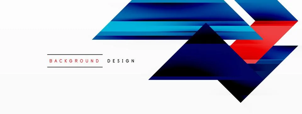 Visually striking background design featuring dynamic geometric lines and arrows Stock Illustration