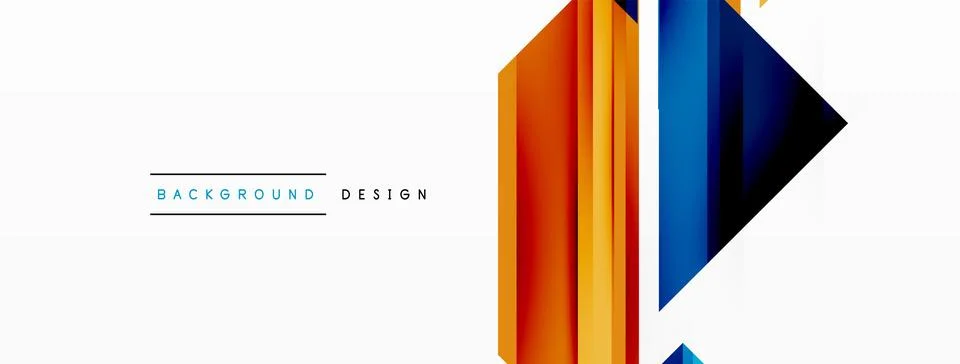 Visually striking background design featuring dynamic geometric lines and arrows Stock Illustration