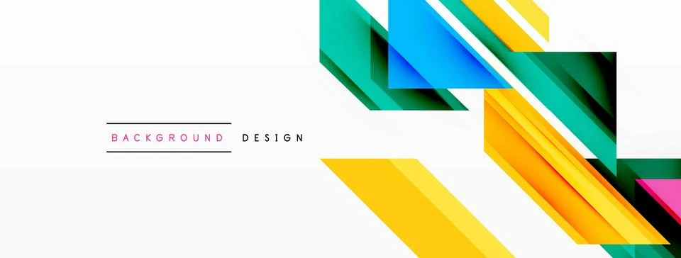 Visually striking background design featuring dynamic geometric lines and arrows Stock Illustration