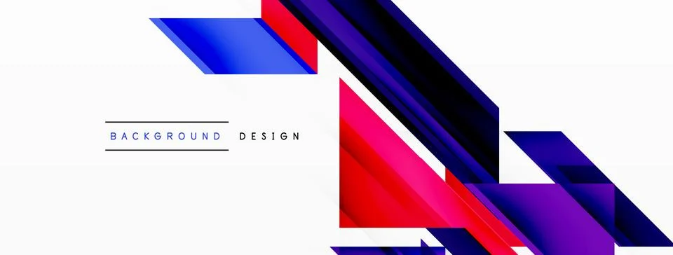 Visually striking background design featuring dynamic geometric lines and arrows Stock Illustration