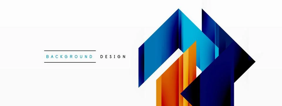Visually striking background design featuring dynamic geometric lines and arrows Stock Illustration