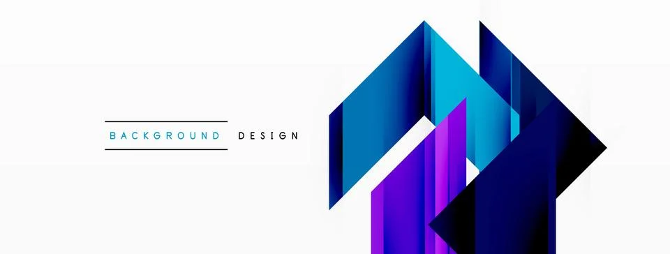 Visually striking background design featuring dynamic geometric lines and arrows Stock Illustration