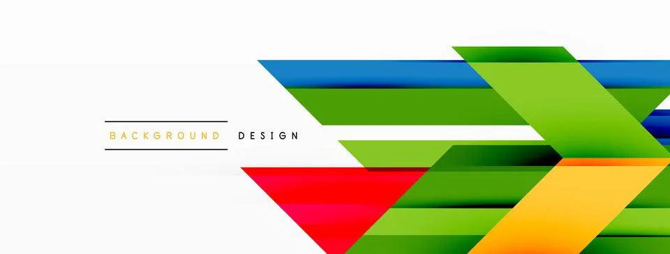 Visually striking background design featuring dynamic geometric lines and arrows Stock Illustration