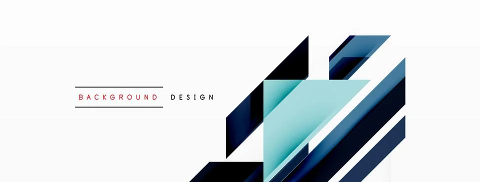 Visually striking background design featuring dynamic geometric lines and arrows Stock Illustration