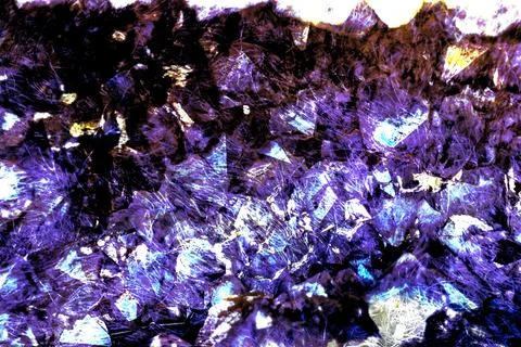 Visually striking terrazzo surface with vibrant blue and violet stone chips Stock Photos