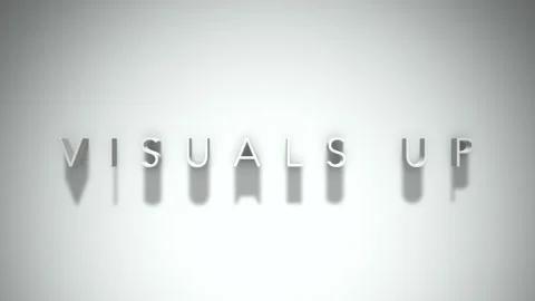 visuals up 3D title animation with shado... | Stock Video | Pond5