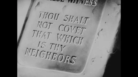 Visuals of different scriptures stating equality in all men - 1942 Stock Footage 83832883