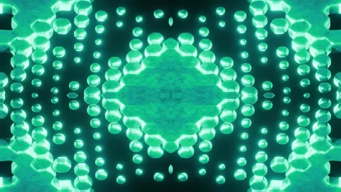 Visuals of Iridescent Cyan Hexagonal Panels with Glow Stock Footage 322937440