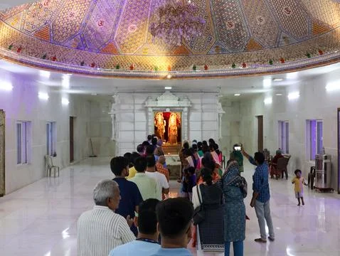 Visuals of Laxmi Narayan temple of India 스톡 사진