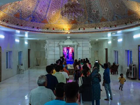 Visuals of Laxmi Narayan temple of India 스톡 사진