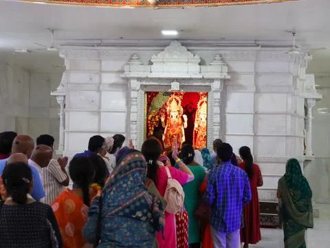 Visuals of Laxmi Narayan temple of India Stock Photos
