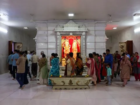 Visuals of Laxmi Narayan temple of India Stock Photos