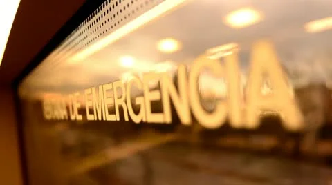 Visuals for vjs. emergency windows on barcelona trains Video stock 12420798