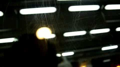 Visuals for vjs, public lighting on public transportation in barcelona catalu Stock Footage 12419638