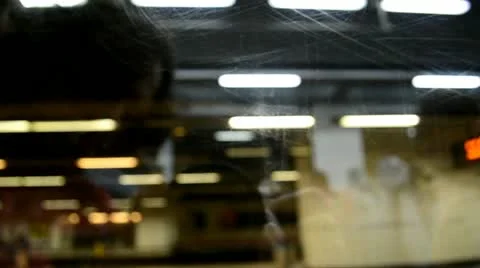 Visuals for vjs, public lighting on public transportation in barcelona catalu Stock Footage 12421863