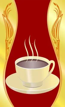 Vitage coffee label Stock Illustration