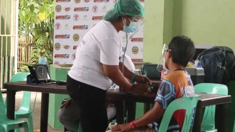 Vital check Philippines Stock Footage 152867009