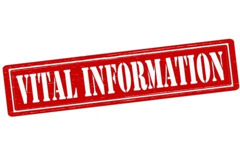 Vital information Stock Illustration