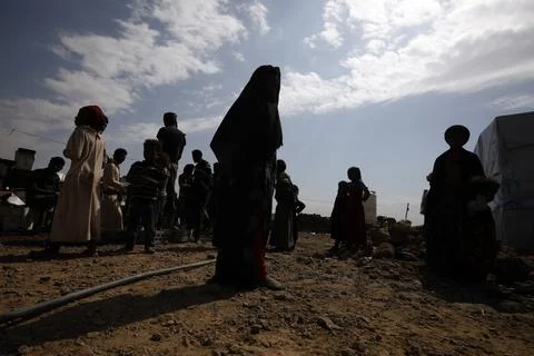Vital relief programs reduced amidst Yemen's humanitarian crisis, Sanaa - 05 Jan Stock Photos