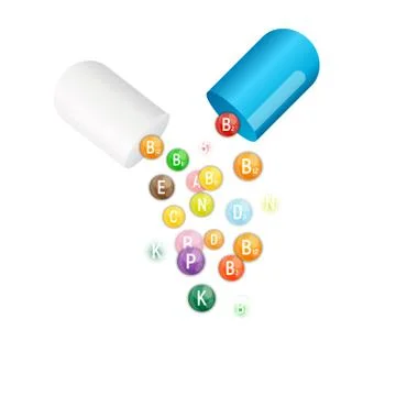Vitamin and Antioxidant Complex. Vector Illustration Stock Illustration