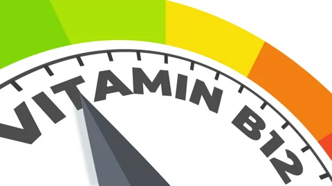 Vitamin b12 level measuring device animation. Stock Footage 229577465