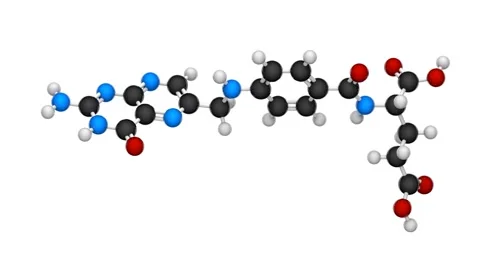 Vitamin B9 (Folate). Seamless loop. Stock Footage 155640917