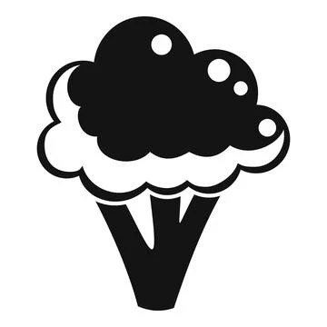 Vitamin brocoli icon simple vector. Broccoli cabbage Ilustración de archivo