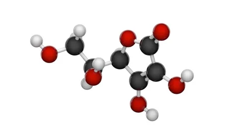 Vitamin C (Ascorbic acid). Seamless loop. Stock Footage 155640920