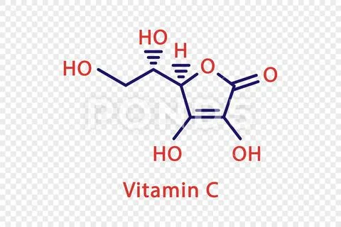 Vitamin C chemical formula. Vitamin C structural chemical formula ...