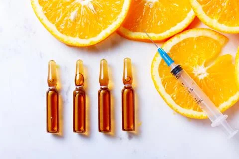 Vitamin C concept 스톡 사진