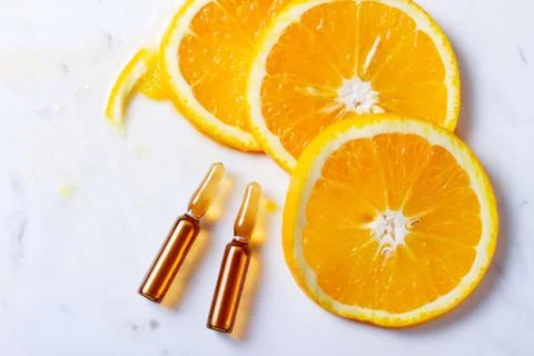 Vitamin C concept Stock Photos