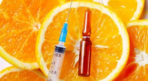 Vitamin C concept Stock Photos