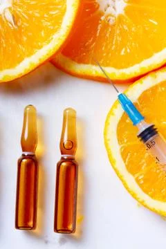 Vitamin C concept 스톡 사진