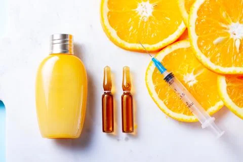 Vitamin C concept 스톡 사진