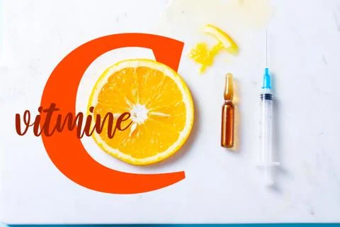 Vitamin C concept Foto stock