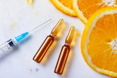 Vitamin C concept 스톡 사진