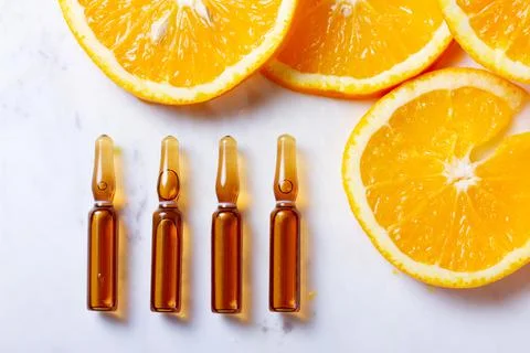 Vitamin C concept Stock Photos