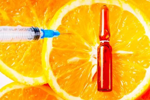 Vitamin C concept 스톡 사진