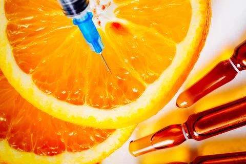 Vitamin C concept 스톡 사진
