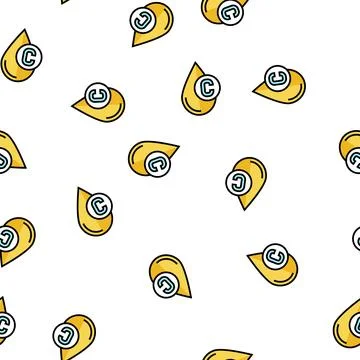 Vitamin c in lemon vector seamless pattern Stock Illustration