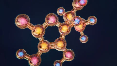 Vitamin C Molecula, Ascorbic Acid Stock Footage 130793926