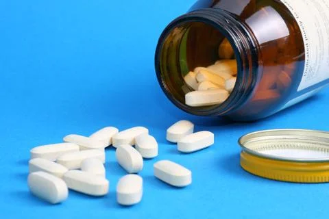 Vitamin c tablets Stock Photos