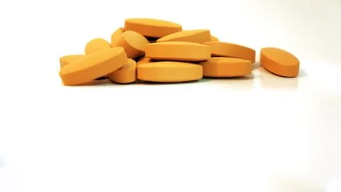 Vitamin C tablets. 스톡 사진