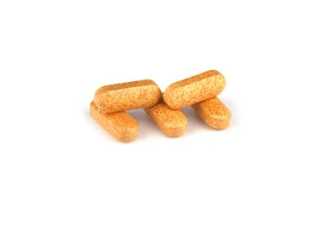 Vitamin c tablets Stock Photos